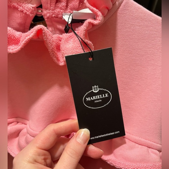 NWT Marielle Stokkelaar Almelo The Sophie Cotton Ruffle Tiered Shift Mini Dress - Picture 4 of 7